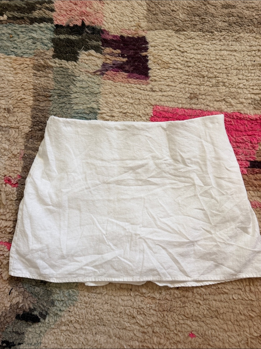 Show Me Your MuMu White Mini Skirt - Straight Cut